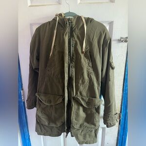 Zara Trafaluc Warm Winter Faux Fur Lined Coat size S